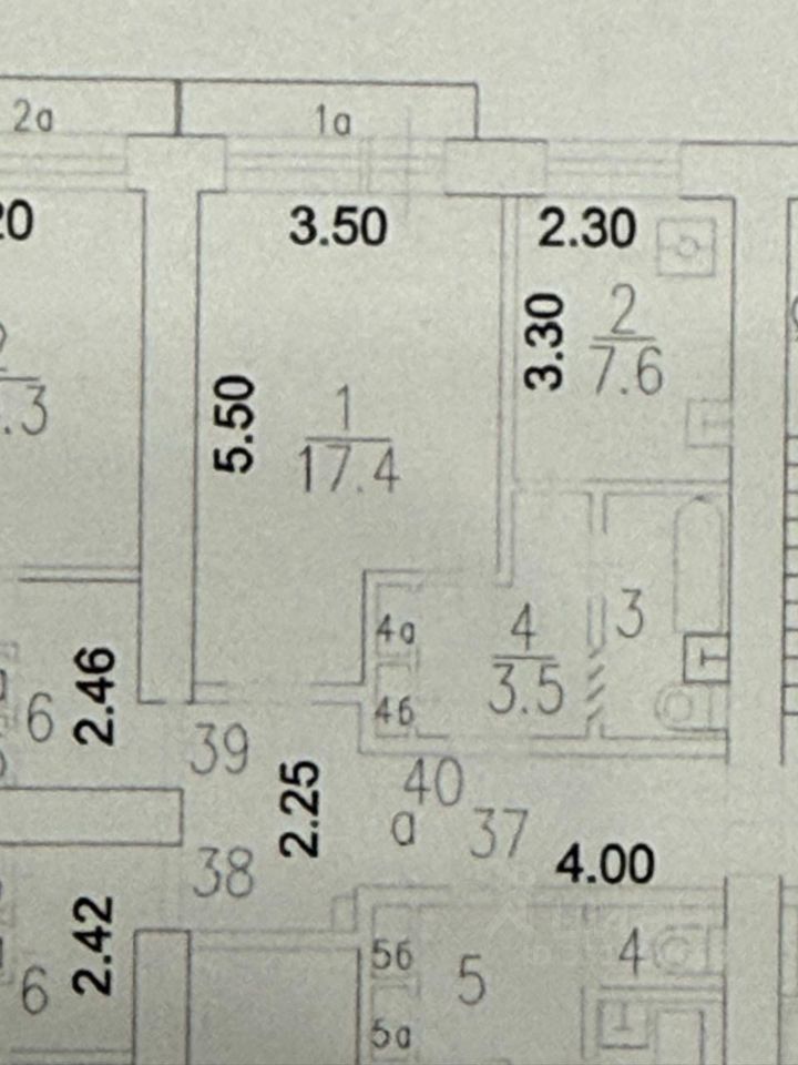 1-комнатная квартира, 34 м² — фото 2