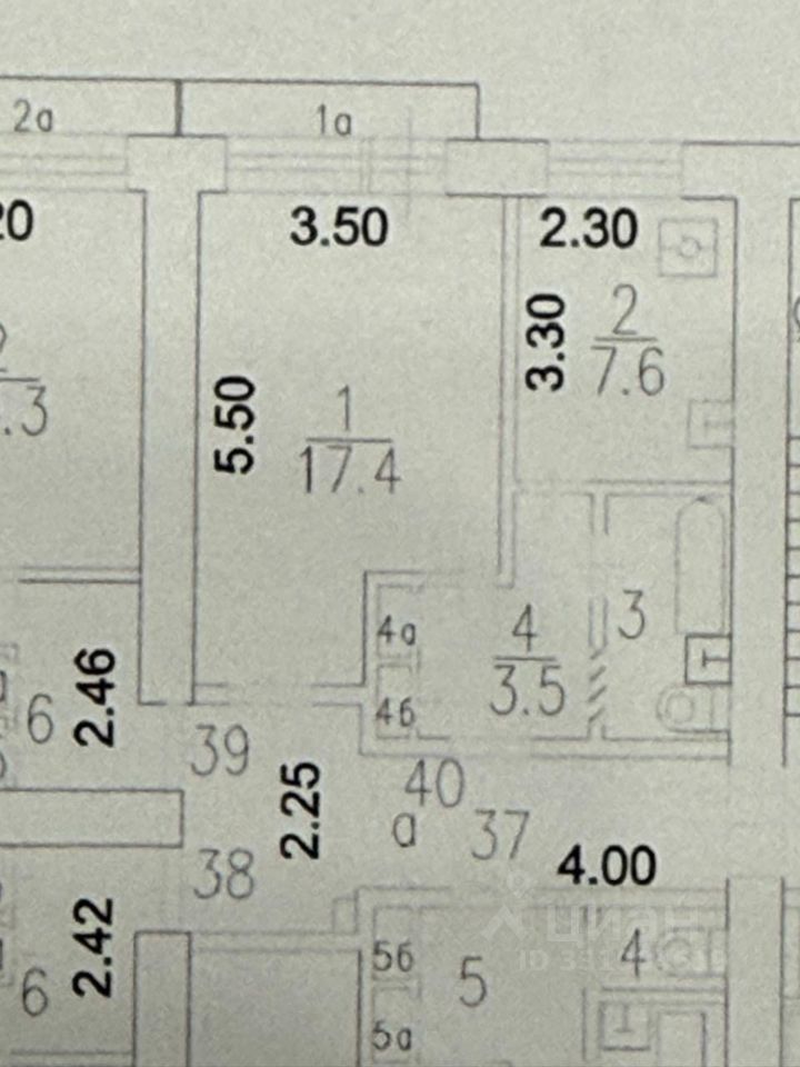 1-комнатная квартира, 34 м² — фото 4