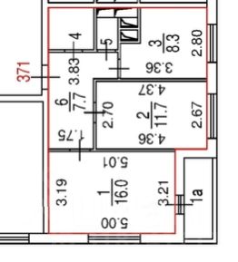 2-комн.кв., 48 м², этаж 21