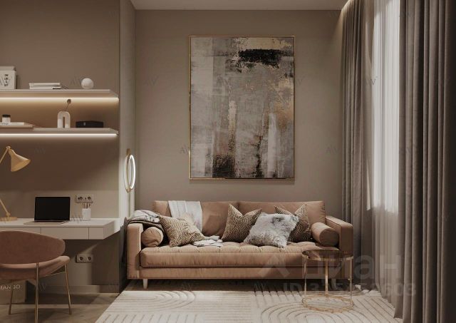 1-комн. апарт., 40,9 м², 2/21 этаж