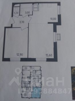 2-комн.кв., 46 м², этаж 17