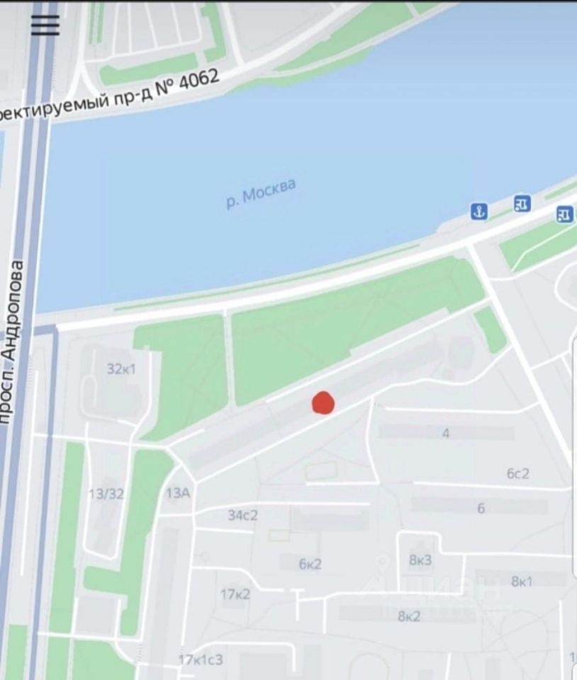1-комн. кв., р-н Нагатинский затон, Москва