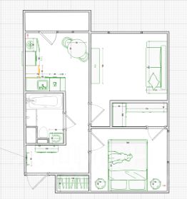 2-комн.кв., 41 м², этаж 4