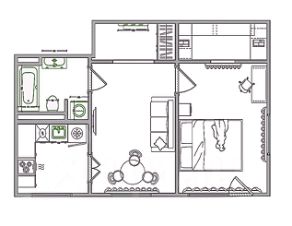 2-комн.кв., 43 м², этаж 3 2-комн.кв., 43 м², этаж 3