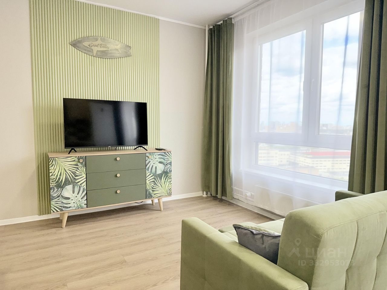 1-комнатная квартира, 34 м² — фото 2