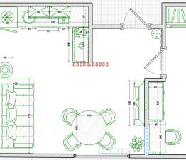 1-комн.апарт., 36 м², этаж 3