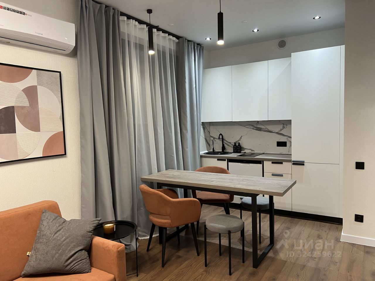 Евро2-комнатная квартира, 36 м² — фото 7