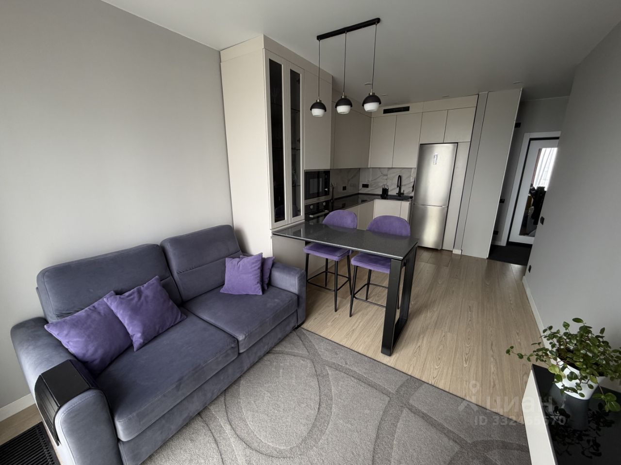 Евро2-комнатная квартира, 34 м² — фото 1
