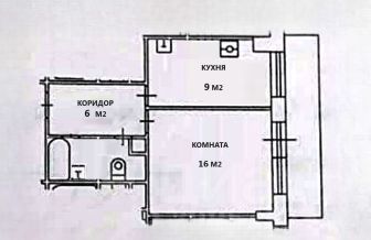 1-комн.кв., 40 м², этаж 17