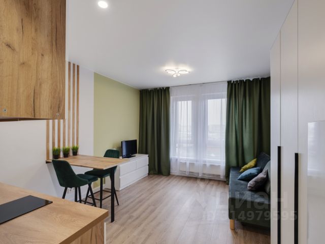 Студия, 22 м², 6/33 этаж