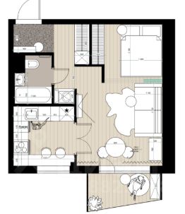 1-комн.кв., 37 м², этаж 2