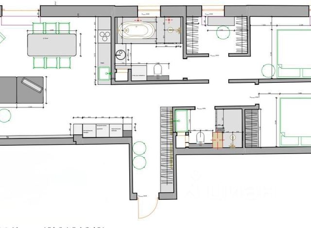 3-комн. апарт., 100 м², 4/5 этаж