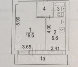 1-комн.кв., 35 м², этаж 2