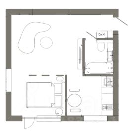 1-комн.кв., 30 м², этаж 5