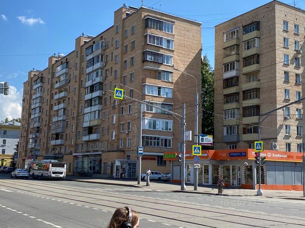 Купить квартиру на улице Первомайская дом 74 в Москве, продажа жилой  недвижимости на Циан. Найдено 1 объявление