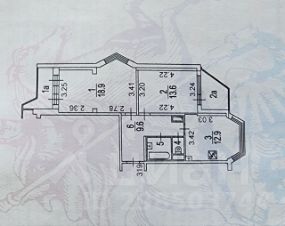 2-комн.кв., 59 м², этаж 15