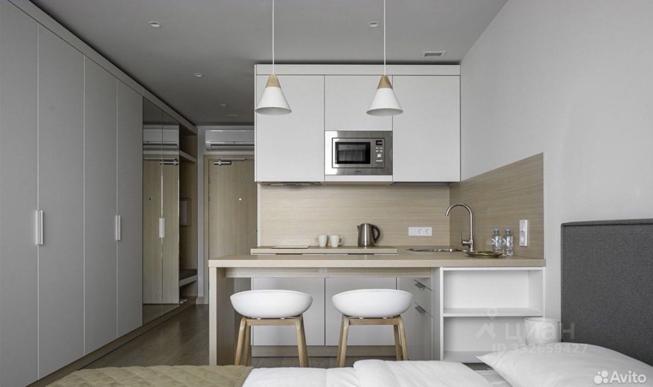 Квартира-студия, 28 м² — фото 1