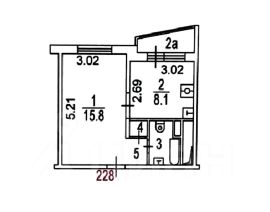1-комн.кв., 29 м², этаж 14