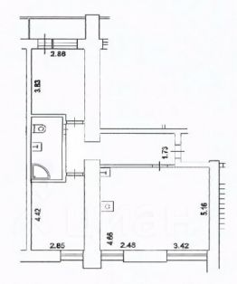 3-комн.кв., 71 м², этаж 9