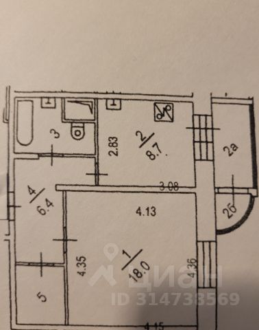 1-комн., 40,3 м², 7/19 этаж