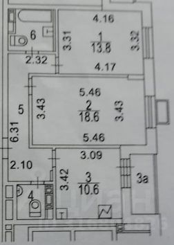 2-комн.кв., 59 м², этаж 10