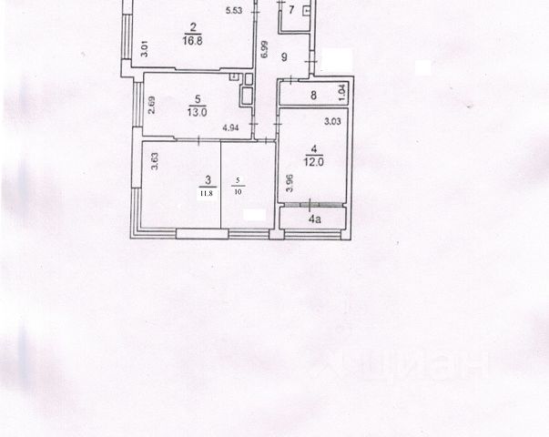 5-комн., 100,9 м², 8/22 этаж