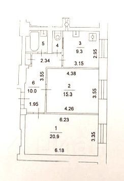 2-комн.кв., 60 м², этаж 8