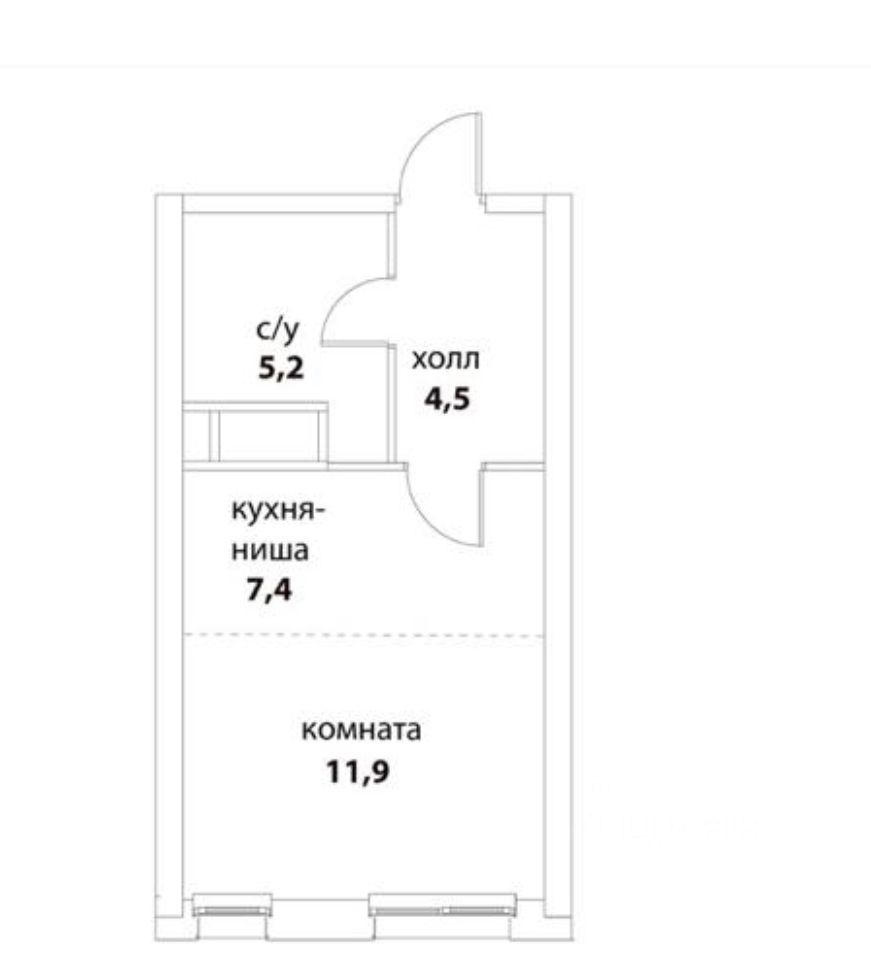 Купить однокомнатную квартиру 29м² Шелепихинская наб., 34к2, Москва ...