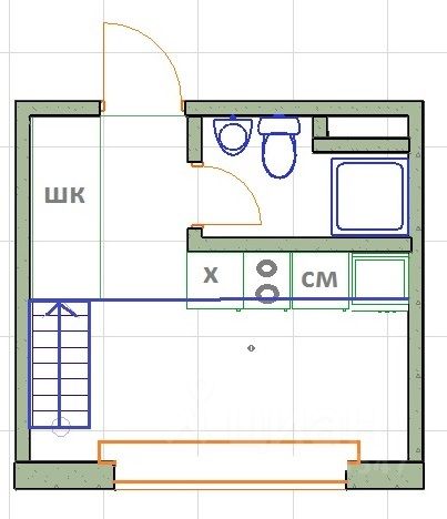 Квартира-студия, 19 м² — фото 8