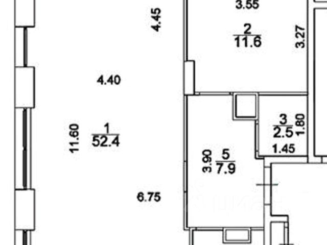 3-комн., 82 м², 10/12 этаж