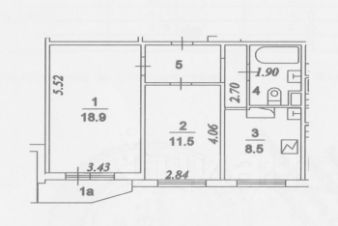 2-комн.кв., 51 м², этаж 10