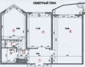 2-комн.кв., 52 м², этаж 13 2-комн.кв., 52 м², этаж 13