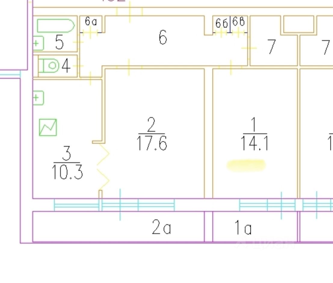 Продается2-комн.квартира,60м²