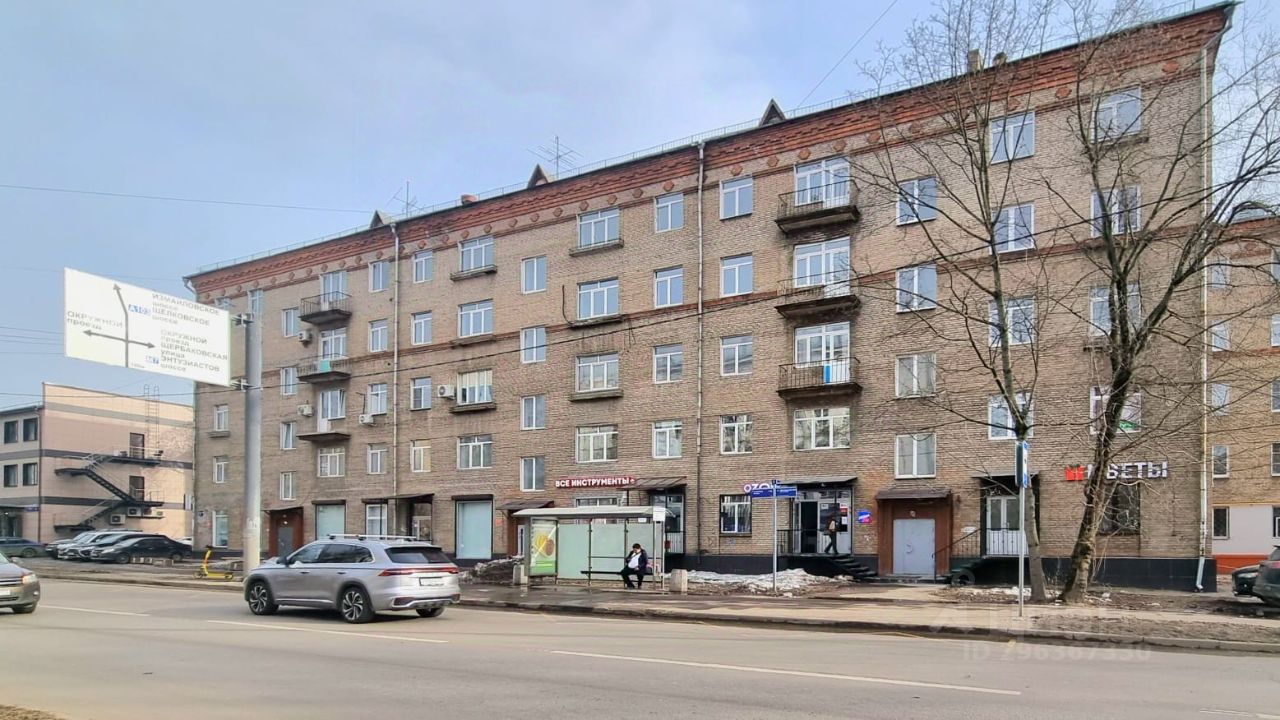 Купить двухкомнатные апартаменты 51,5м² Ткацкая ул., 46, Москва, м.  Измайлово - база ЦИАН, объявление 296367330