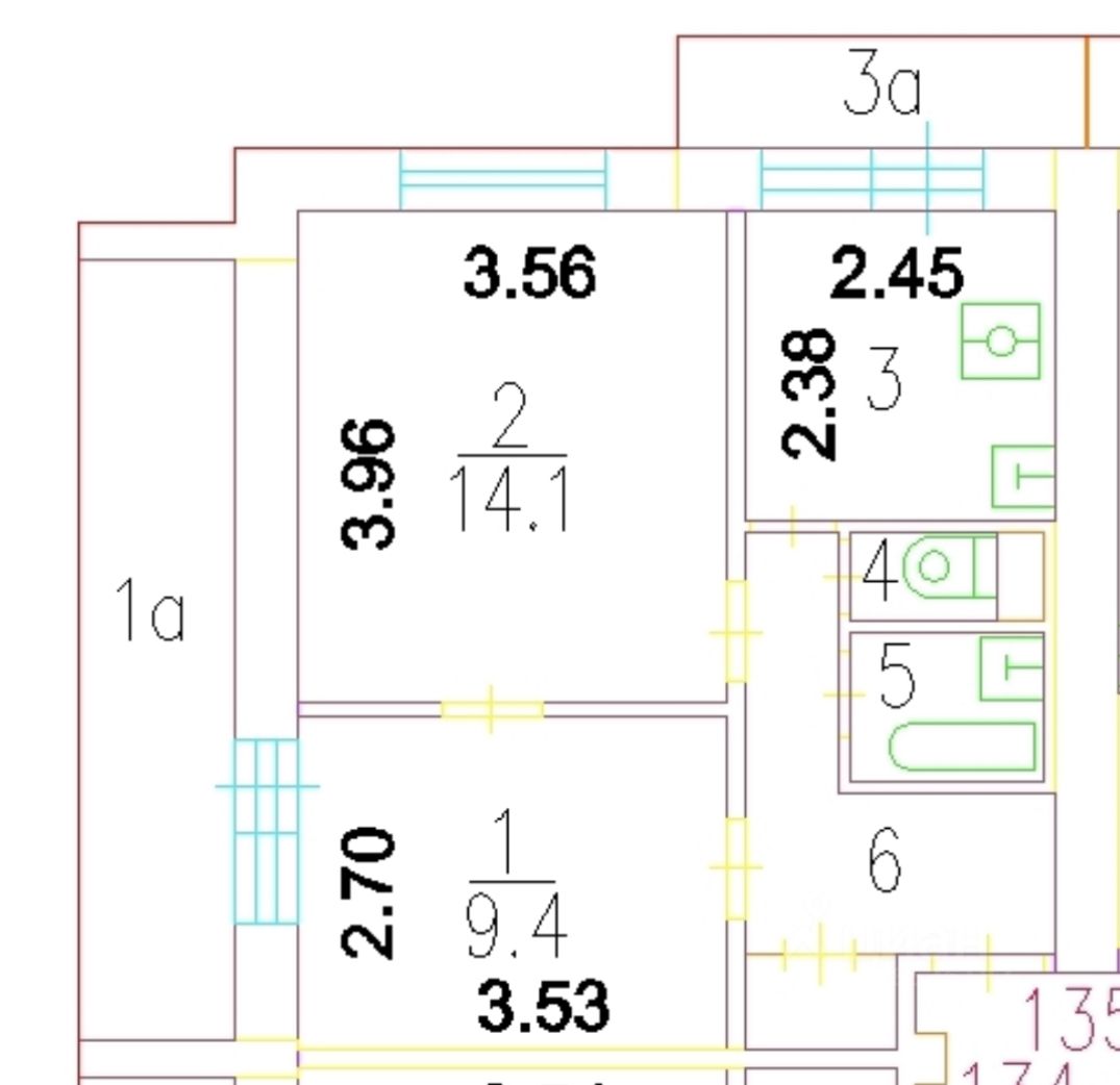 Продажа двухкомнатной квартиры 38,3м² Туристская ул., 13К1, Москва, м.  Сходненская - база ЦИАН, объявление 298536187