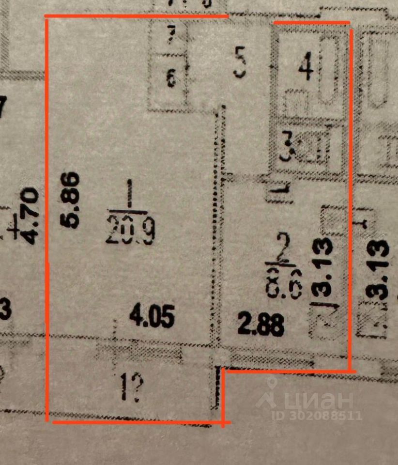 Продажа однокомнатной квартиры 39,1м² Туристская ул., 17, Москва, м.  Сходненская - база ЦИАН, объявление 302088511