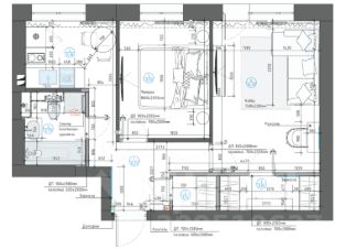 2-комн.кв., 45 м², этаж 7