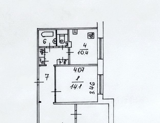3-комн., 78 м², 17/22 этаж