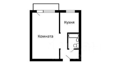 1-комн.кв., 32 м², этаж 4