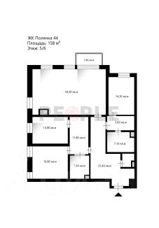 4-комн.кв., 158 м², этаж 5