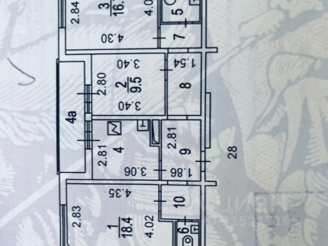 3-комн., 72,4 м², 10/21 этаж