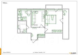 2-комн.кв., 42 м², этаж 5