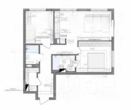 3-комн.кв., 75 м², этаж 7