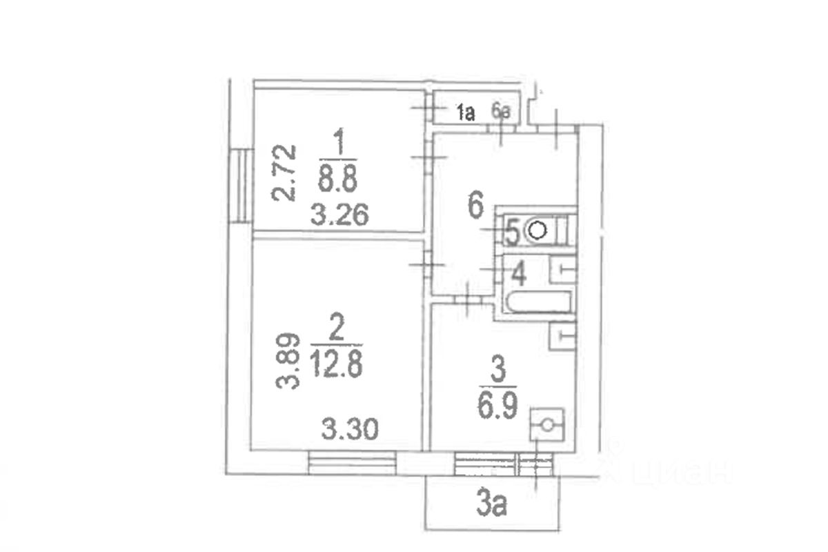 Купить двухкомнатную квартиру 38,3м² ул. Куусинена, 6К10, Москва, м.  Полежаевская - база ЦИАН, объявление 303921993