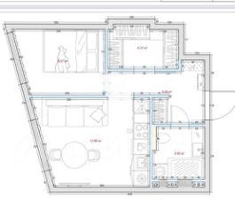 апарт.-студия, 38 м², этаж 5