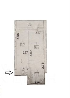 2-комн.кв., 53 м², этаж 4