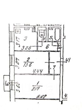 2-комн.кв., 57 м², этаж 4