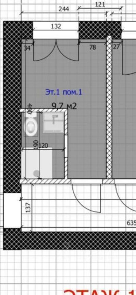 ПродаетсяАпартаменты-студия,10м²