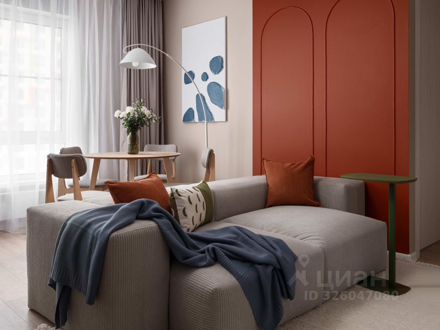 Евро3-комнатная квартира, 48 м² — фото 1