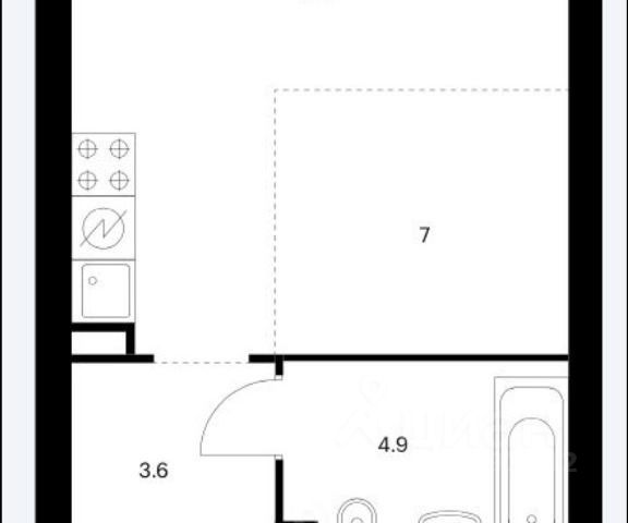 Студия, 30 м², 32/32 этаж